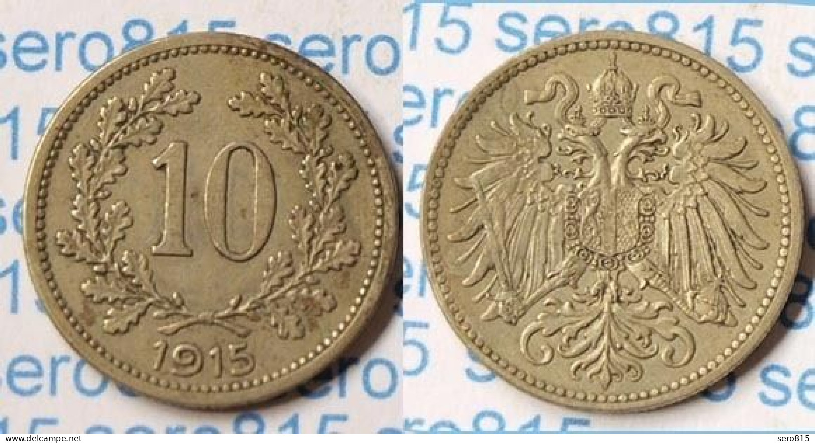 Österreich Austria 10 Heller 1915 (p360 - Autriche