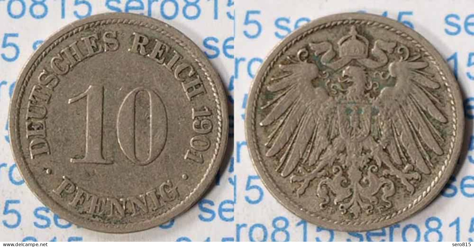 10 Pfennig Kaiserreich EMPIRE 1901 F Jäger 13  (p092 - 10 Pfennig