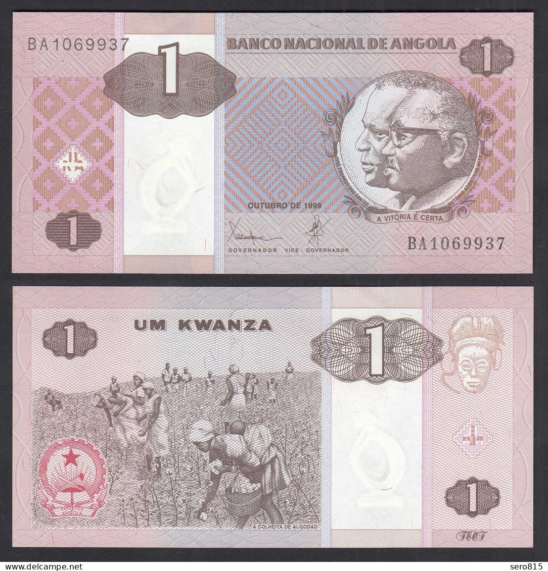 Angola 1 Kwanza 1999 Banknote Pick 143 UNC (1)   (31880 - Andere - Afrika