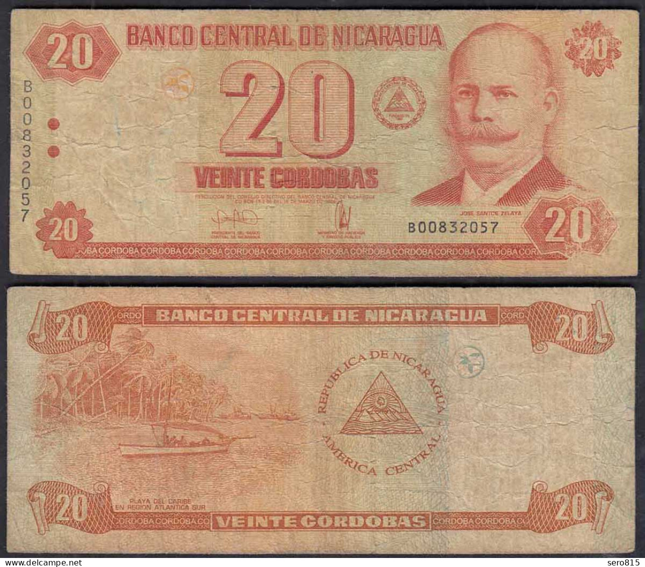 Nikaragua - Nicaragua 20 Cordobas 2002 F- (4-)     (32790 - Autres - Amérique