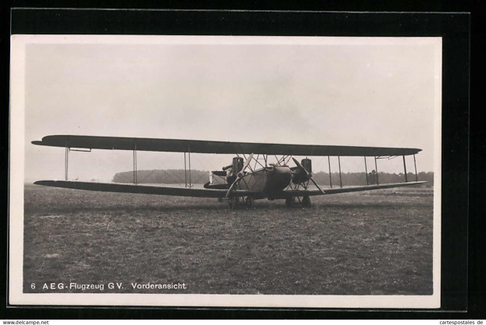 AK AEG-Flugzeug GV, Vorderansicht  - Autres & Non Classés