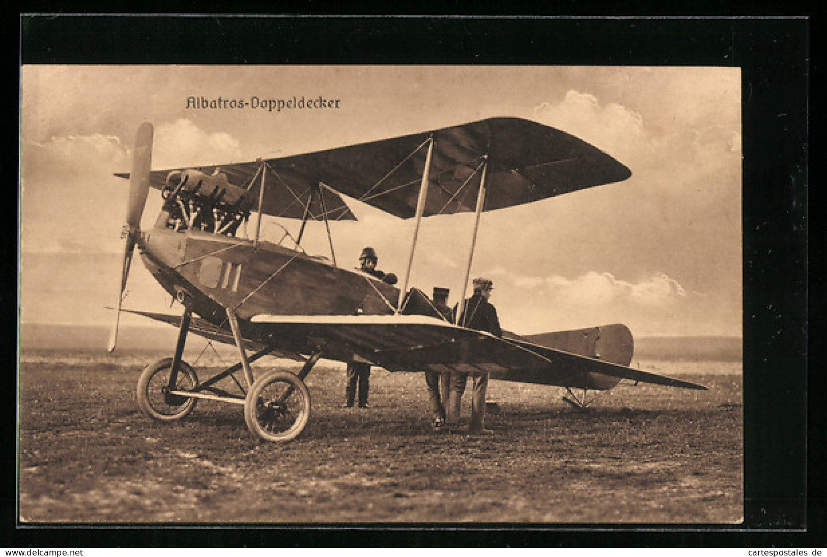 Foto-AK Sanke Nr.: Albatros-Doppeldecker  - 1914-1918: 1ère Guerre