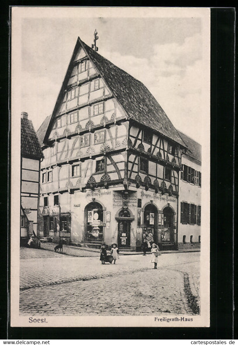 AK Soest, Freiligrath-Haus  - Soest