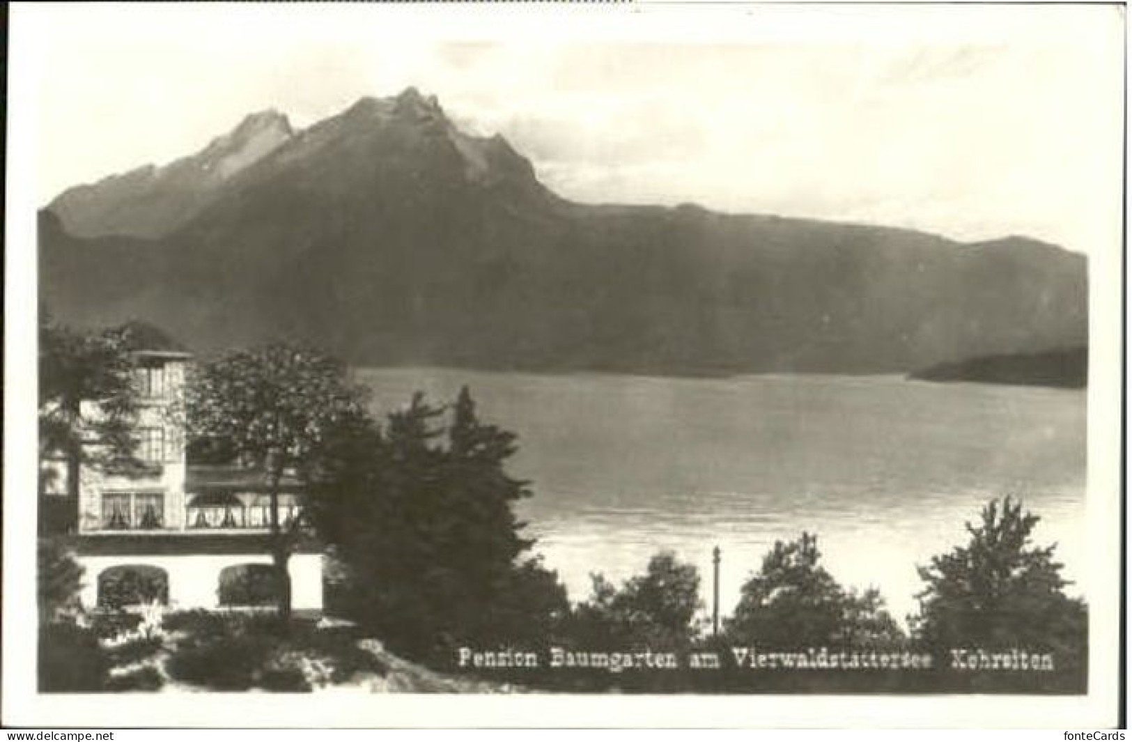 10579325 Kehrsiten Kehrsiten Pension Baumgarten Ungelaufen Ca. 1955 Kehrsiten - Sonstige & Ohne Zuordnung