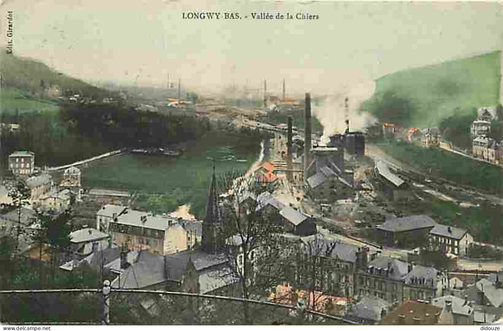 54 - Longwy Bas - Vallée De La Chiers - Colorisée - Oblitération Ronde De 1914 - CPA - Voir Scans Recto-Verso - Longwy