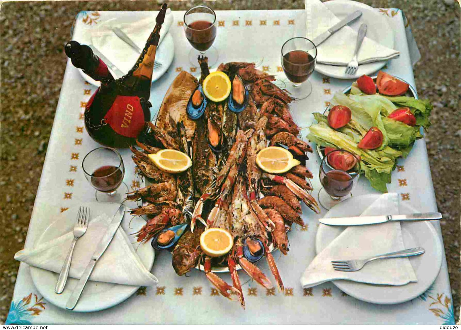 Recettes De Cuisine - Cocina Tipica Espanola - Mariscada - Crustacés - Gastronomie - CPM - Voir Scans Recto-Verso - Recettes (cuisine)