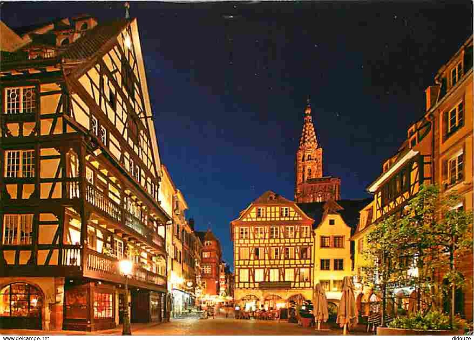 67 - Strasbourg - Place Du Marché Au Cochon De Lait La Nuit - CPM - Voir Scans Recto-Verso - Strasbourg