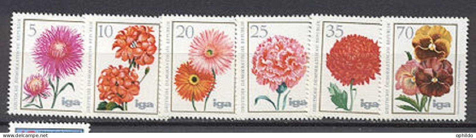 DDR   1750/1755  * *  TB   Fleur - Unused Stamps