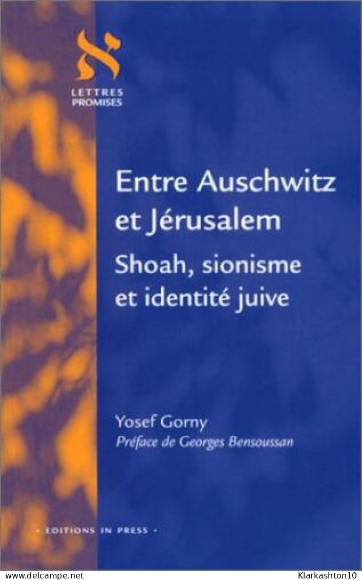 Entre Auschwitz Et Jérusalem : Shoah Sionisme Et Identité Juive - Autres & Non Classés