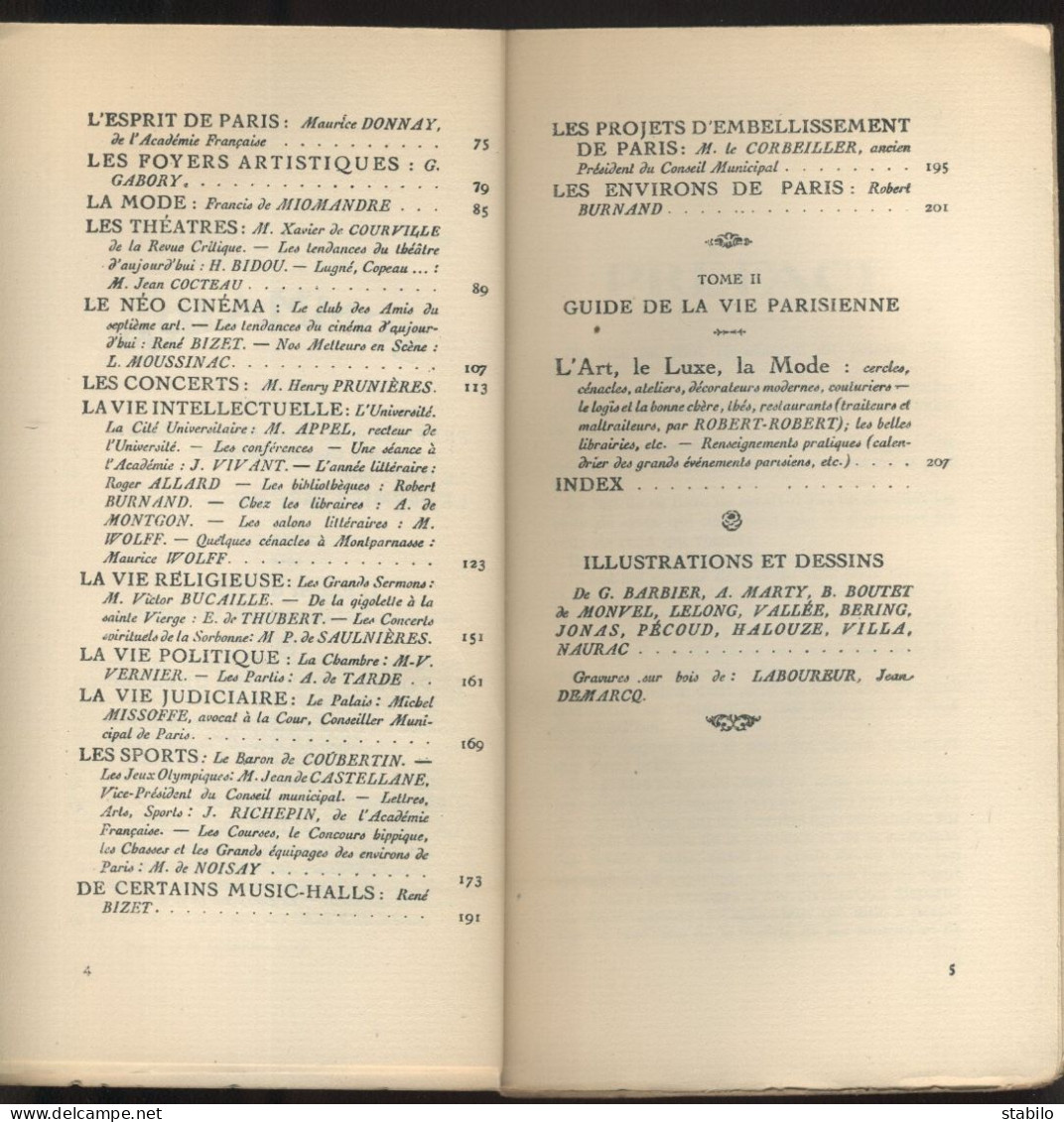 INTRODUCTION A LA VIE DE PARIS - EDITIONS M-V VERNIER - TEXTES, ILLUSTRATIONS - 1921 - Paris