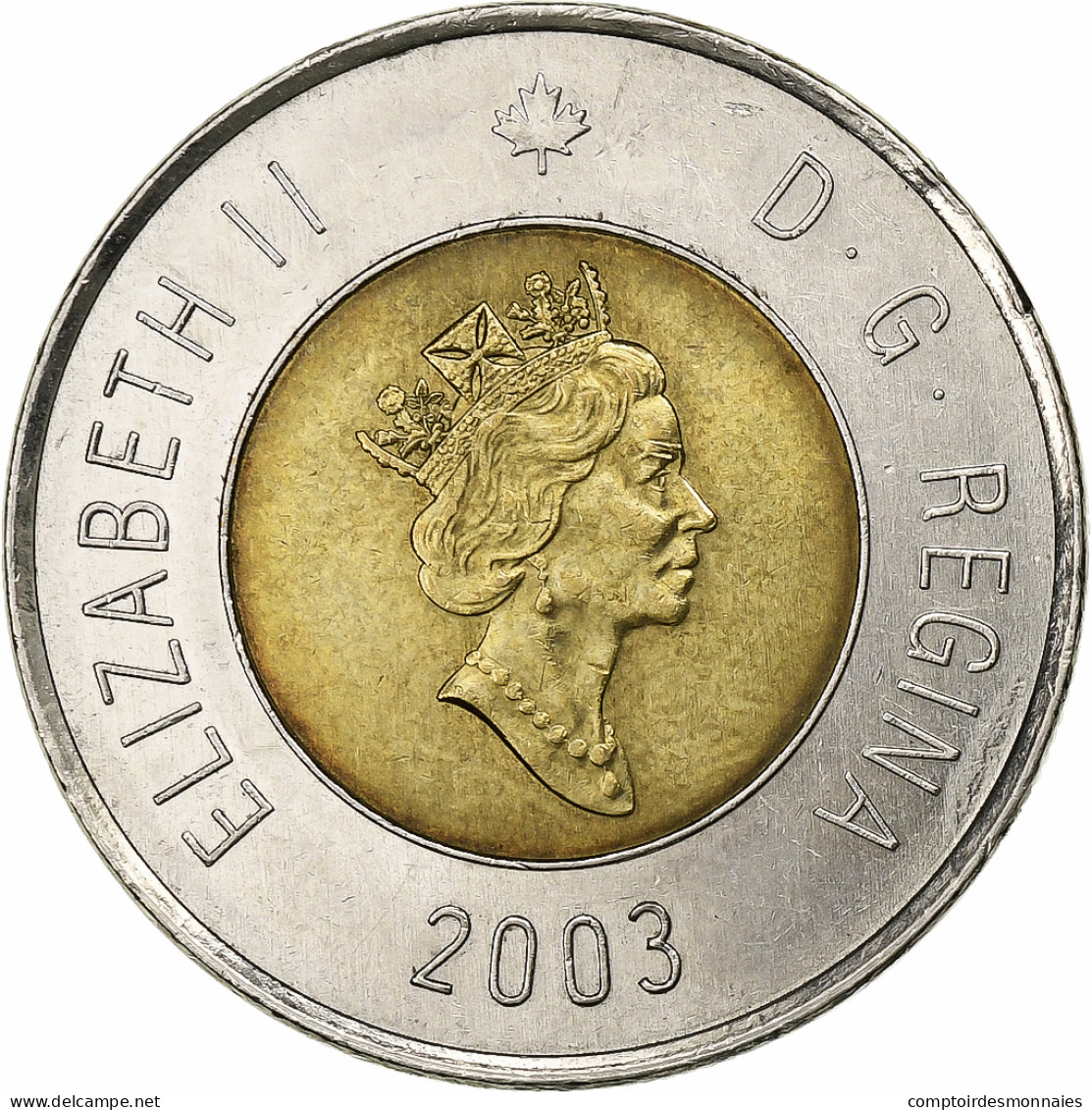 Canada, 2 Dollars, 2003, Colorized, Bimétallique, SUP, KM:New - Canada