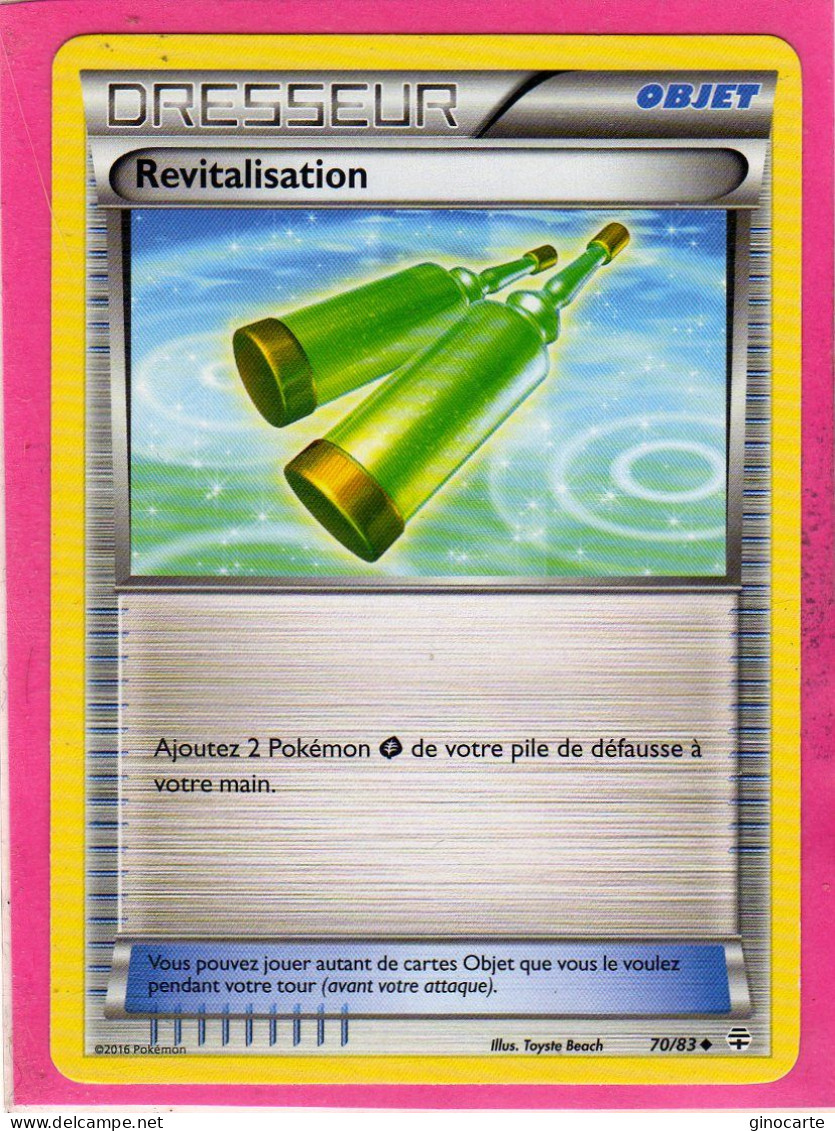 Carte Pokemon Francaise 2016 Xy Generations 70/83 Revitalisation Neuve - XY