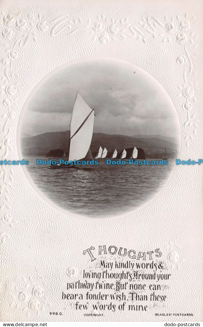 R114524 Thoughts. Sailing Boats. Beagles And Co. 1909 - Monde