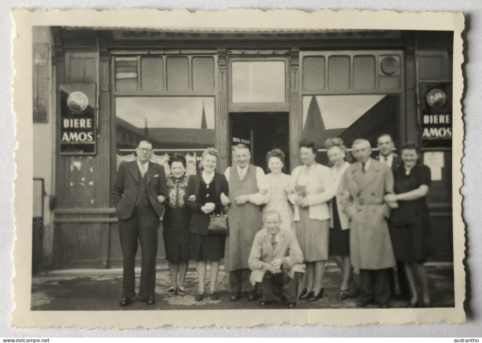 Photographie Ancienne 1946 Avec Personnages - Bar Du Centre à Metz (place De La Cathédrale) - Denis Perrin - Lieux