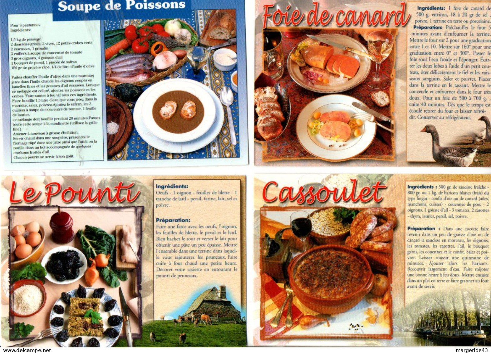 LOT DE 52 RECETTES DE CUISINE NEUVES