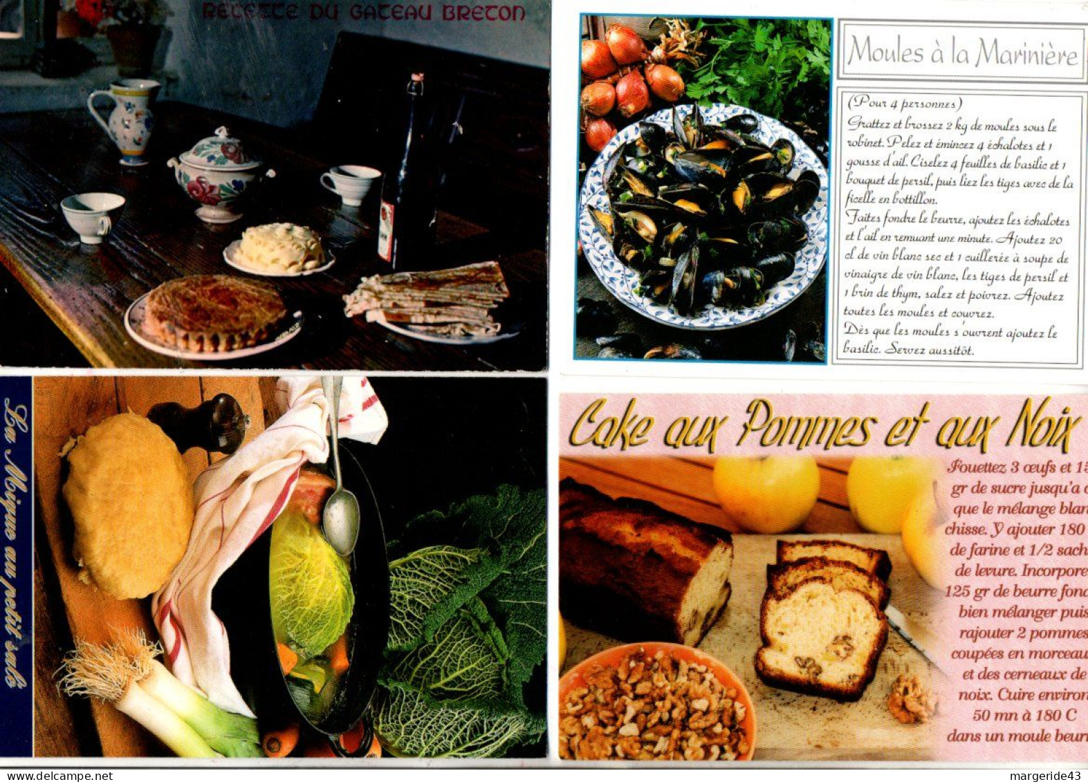 LOT DE 52 RECETTES DE CUISINE NEUVES