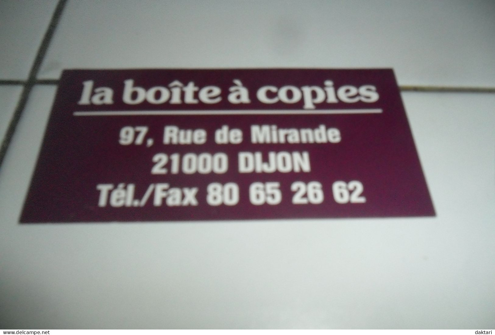 AUTOCOLLANT  PUB  A 0.50C PIECE A PRIX FIXE - Autocollants