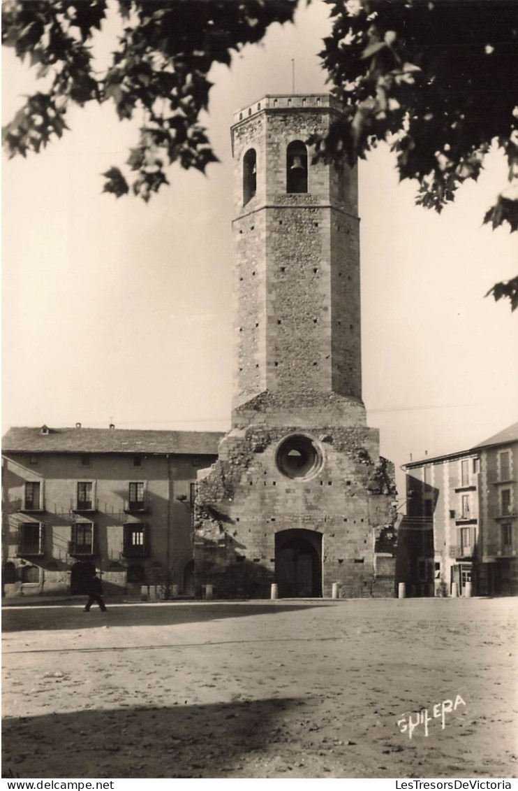 ESPAGNE - Puigcerda - Campanario - Vue Sur Le Clocher - The Belfry - Animé - Vue Générale - Carte Postale Ancienne - Gerona