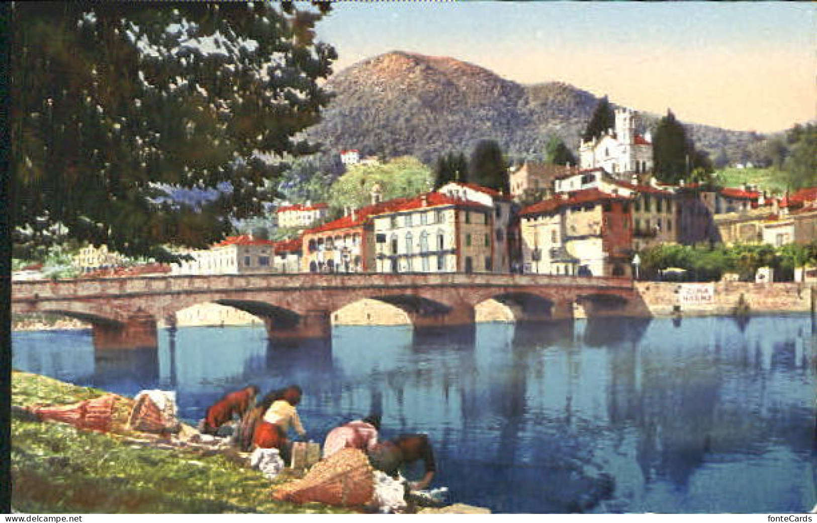 10577868 Ponte Tresa Ponte Tresa  Ungelaufen Ca. 1920 Ponte Tresa - Otros & Sin Clasificación