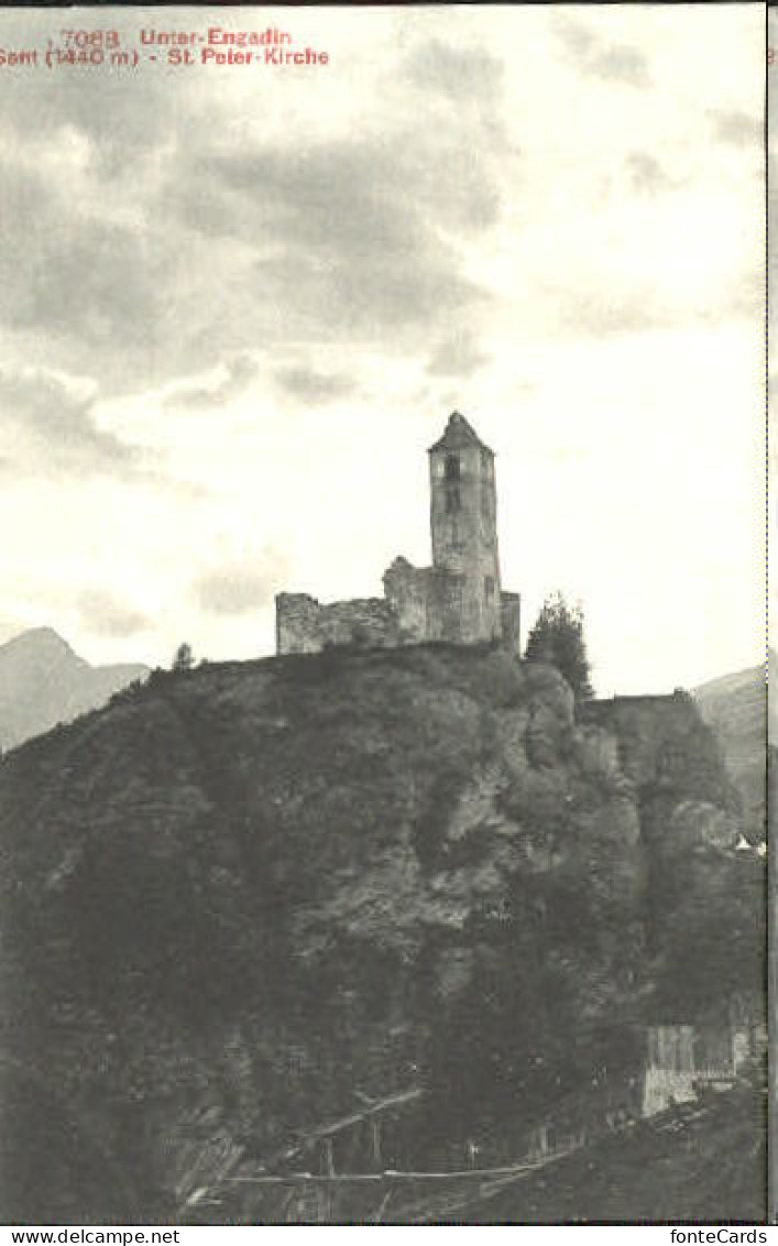 10577682 Unterengadin GR Kirche O 1910 St Moritz - Other & Unclassified