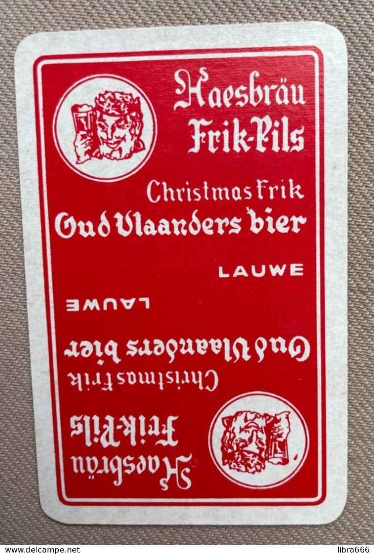 Speelkaart / Carte à Jouer - Haesbräu FRIK-PILS Oud Vlaanders Bier (Lauwe) BELGIUM - Other & Unclassified