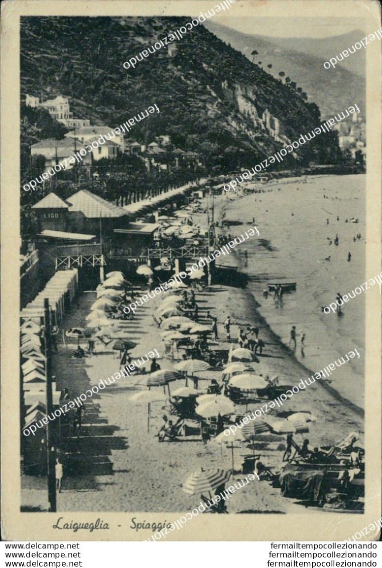 Bu438 Cartolina Laigueglia Spiaggia Provincia Di Savona Liguria - Savona