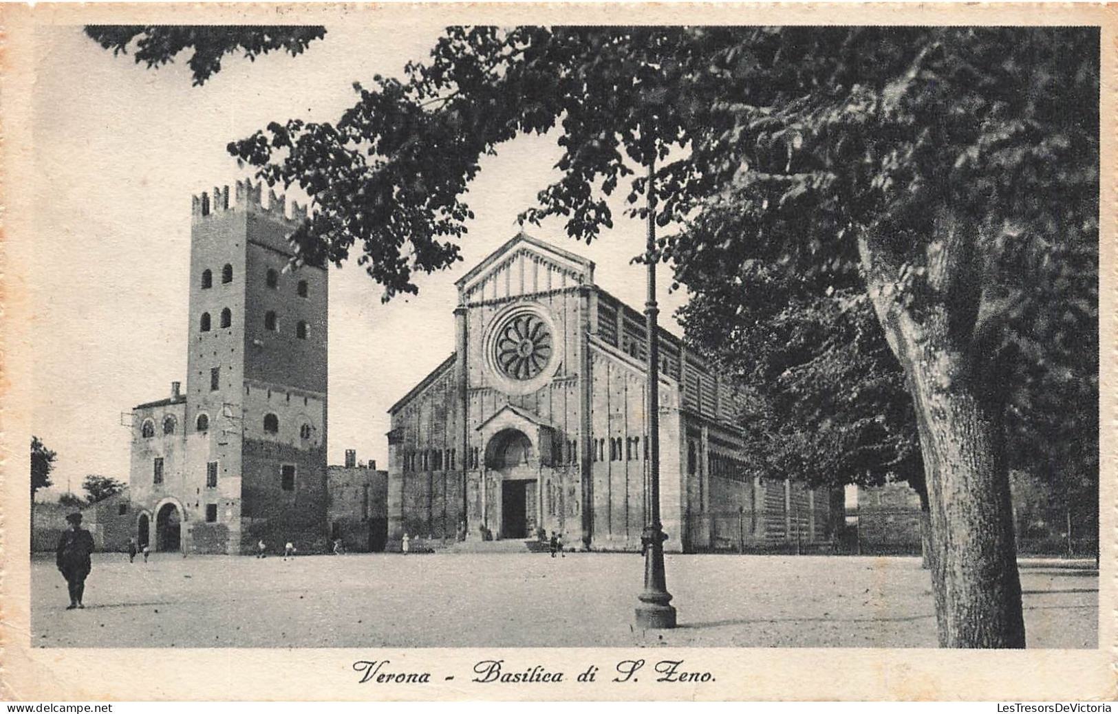 ITALIE - Verona - Basilica Di L Teno - Vue Générale - Animé - Carte Postale Ancienne - Verona