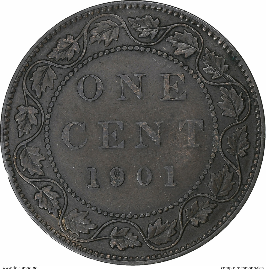 Canada, Victoria, Cent, 1901, Londres, Bronze, TTB, KM:7 - Canada