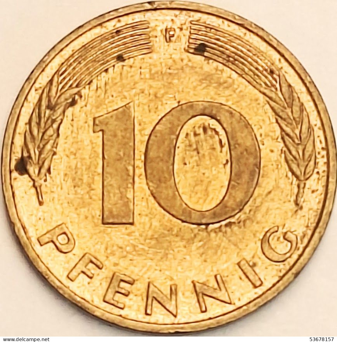 Germany Federal Republic - 10 Pfennig 1984 F, KM# 108 (#4680) - 10 Pfennig