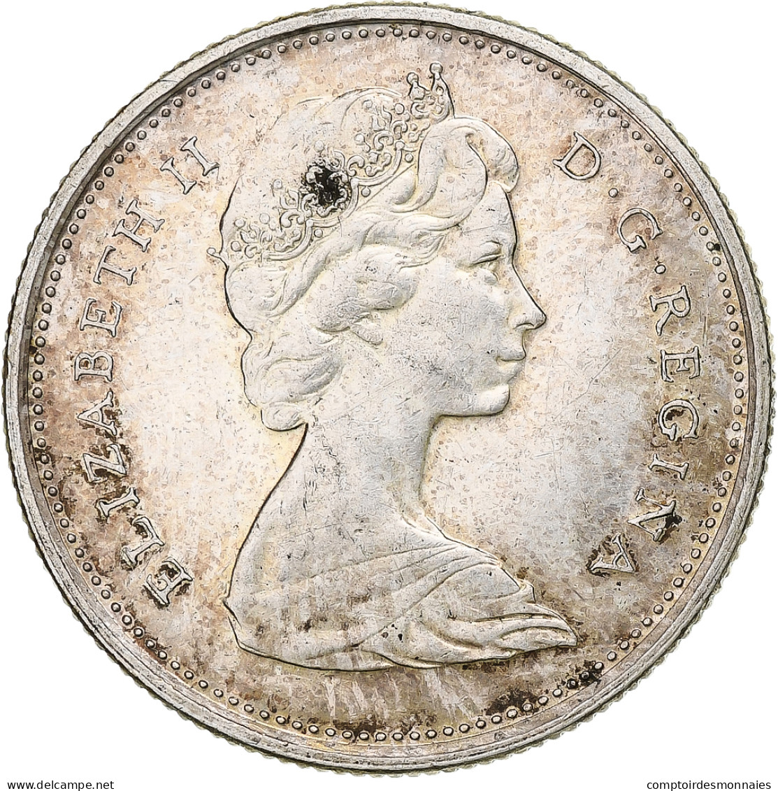 Canada, Elizabeth II, 25 Cents, 1967, Ottawa, Argent, TTB+, KM:68 - Canada