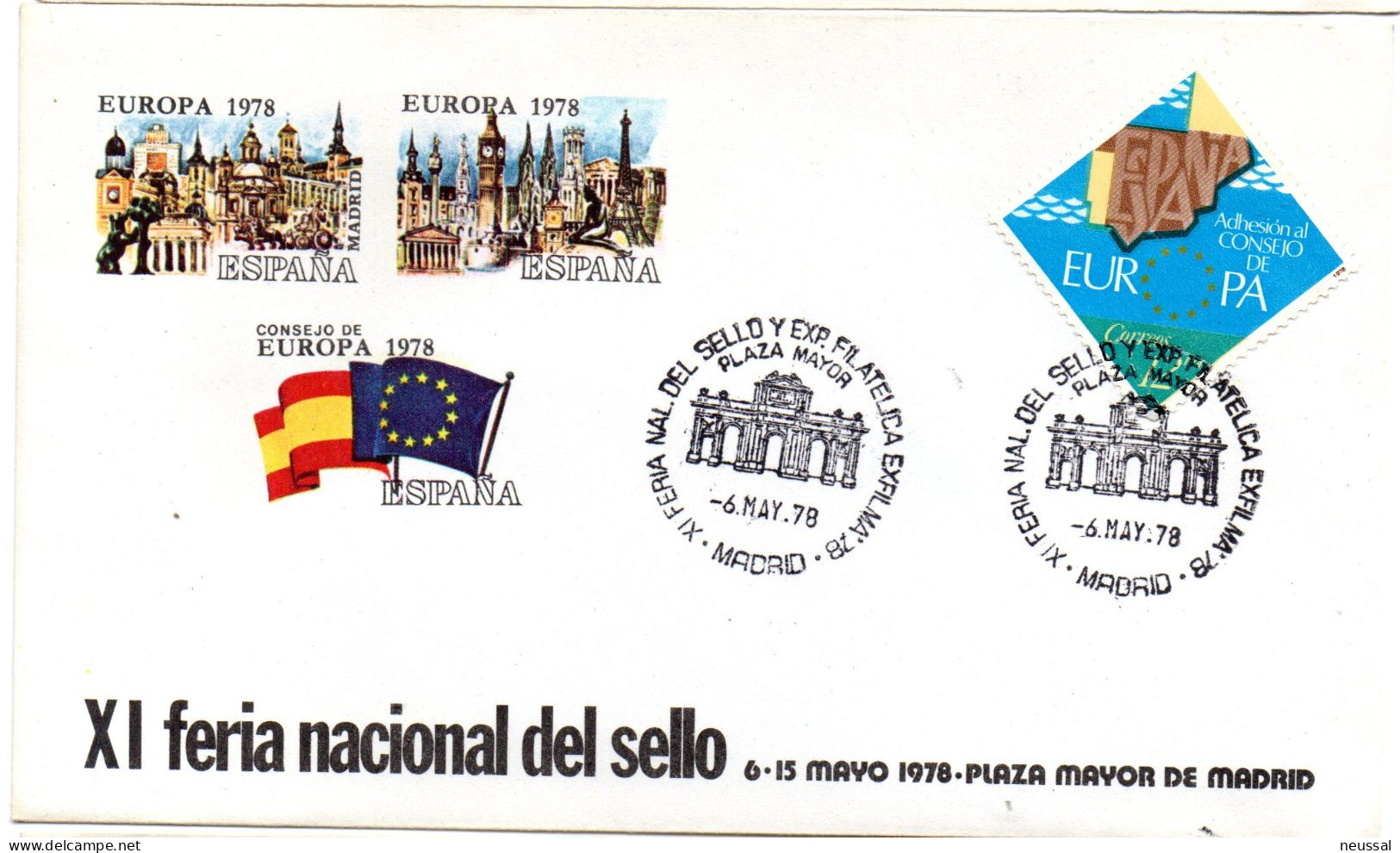 Carta Con Matasellos Commemorativo   Feria Nacional Del Sello 1978 - Lettres & Documents