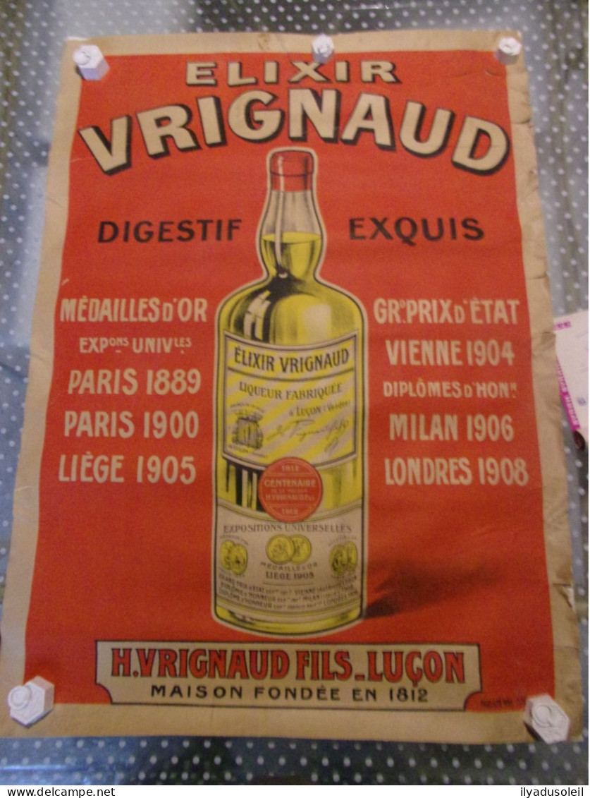 Elixir Vrignaud Entoilage A Revoir Format : 78 X 56.5 Cm - Plakate