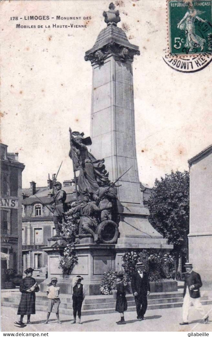 87 - Haute Vienne - LIMOGES -  Monument Des Mobiles De La Haute Vienne - Limoges
