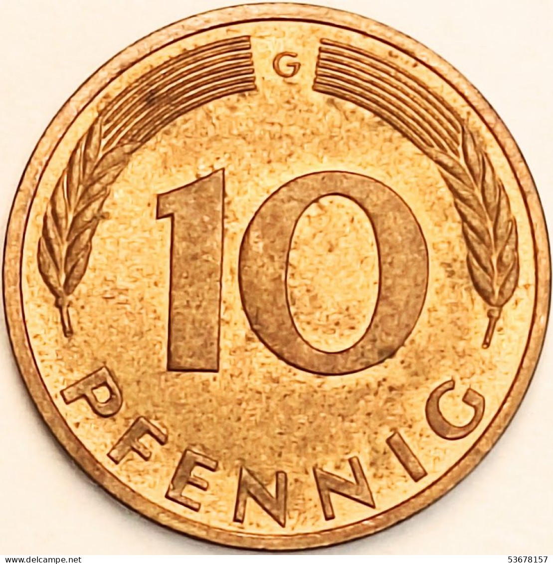 Germany Federal Republic - 10 Pfennig 1985 G, KM# 108 (#4684) - 10 Pfennig