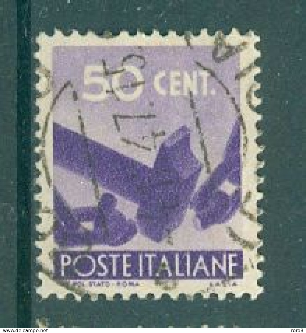 ITALIE - N°485 Oblitéré - Série Courante. Democratica. - 1946-60: Oblitérés