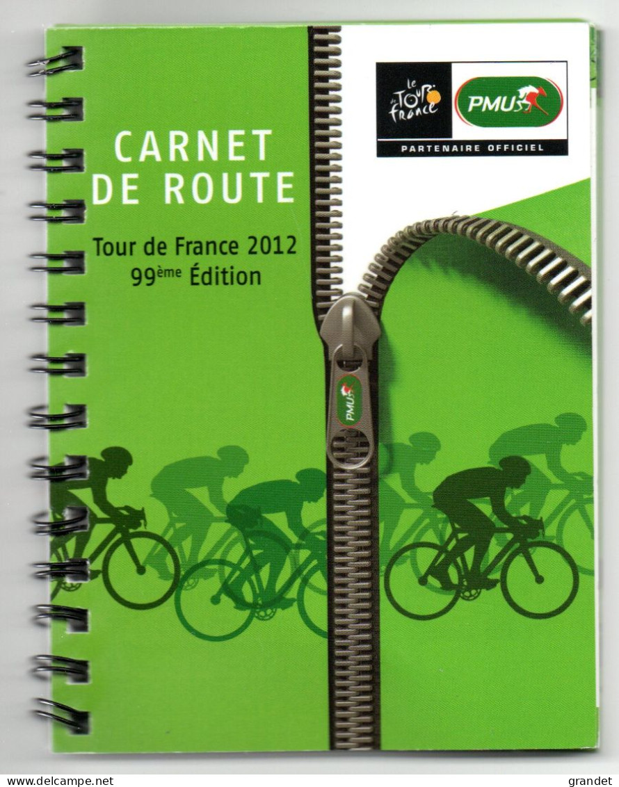 TOUR DE FRANCE - 2012 - CARNET DE ROUTE - PMU - 62 Pages. - Sport