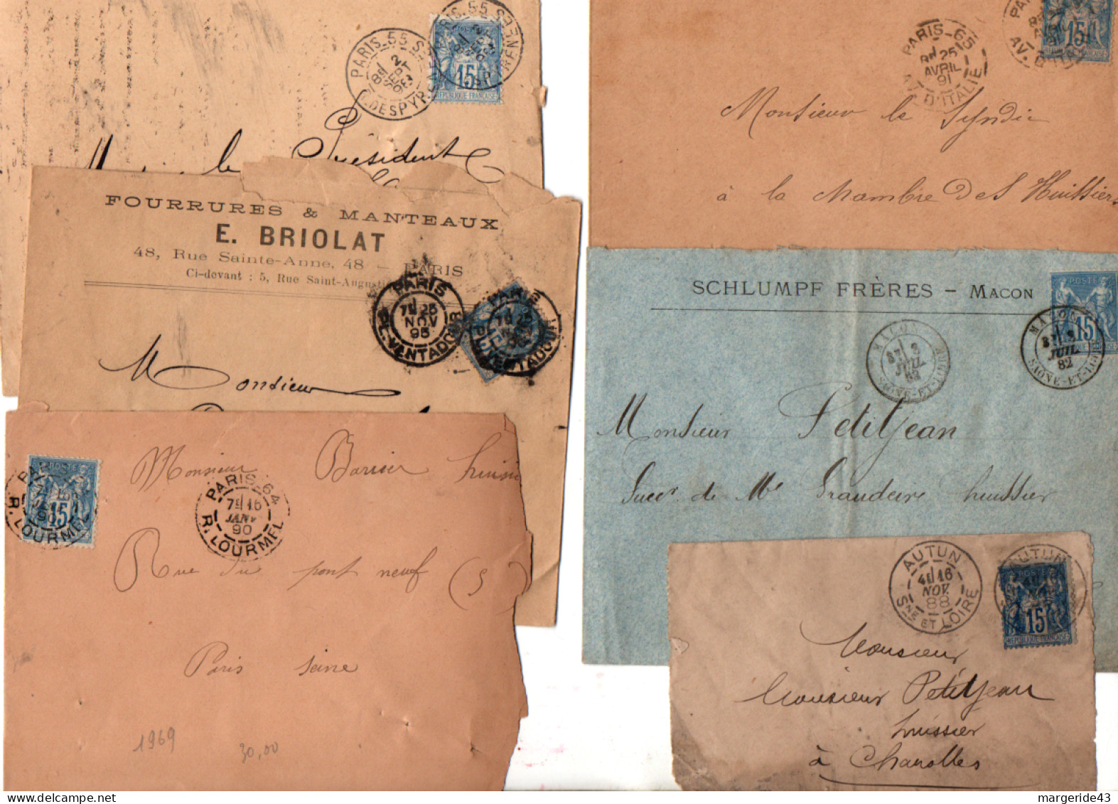 FRANCE LOT DE 60 LETTRES CLASSIQUES - Lots & Kiloware (max. 999 Stück)