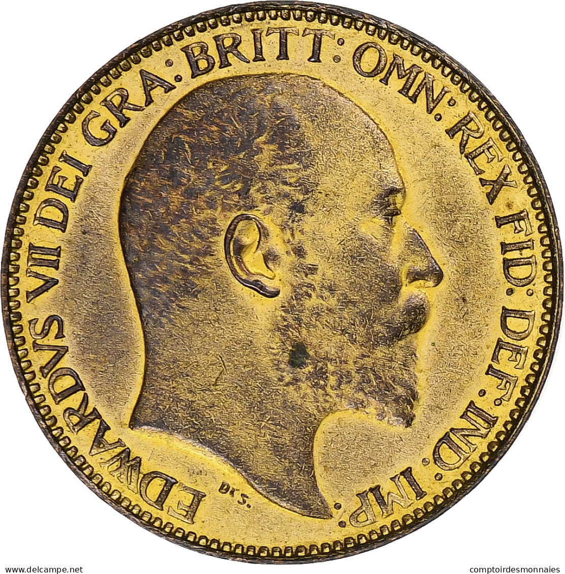 Royaume-Uni, Edward VII, Farthing, 1902, Londres, Bronze, TTB+, KM:792 - B. 1 Farthing
