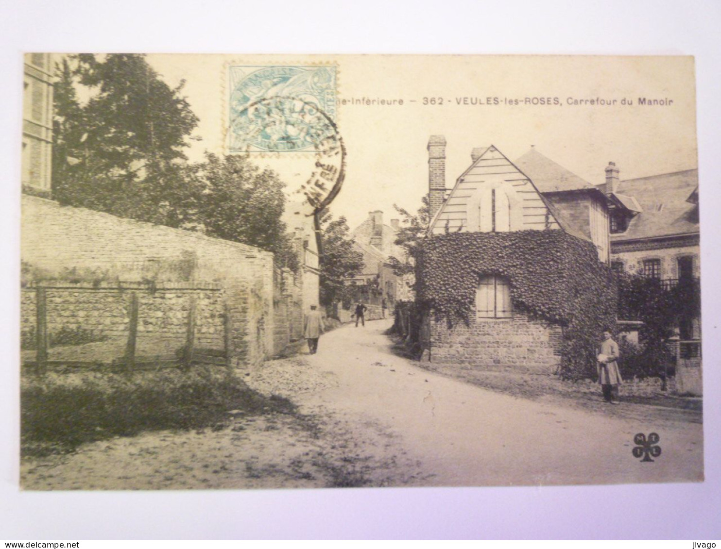 2024 - 1889  VEULES-LES-ROSES  (76)  :  Carrefour Du MANOIR   XXX - Veules Les Roses