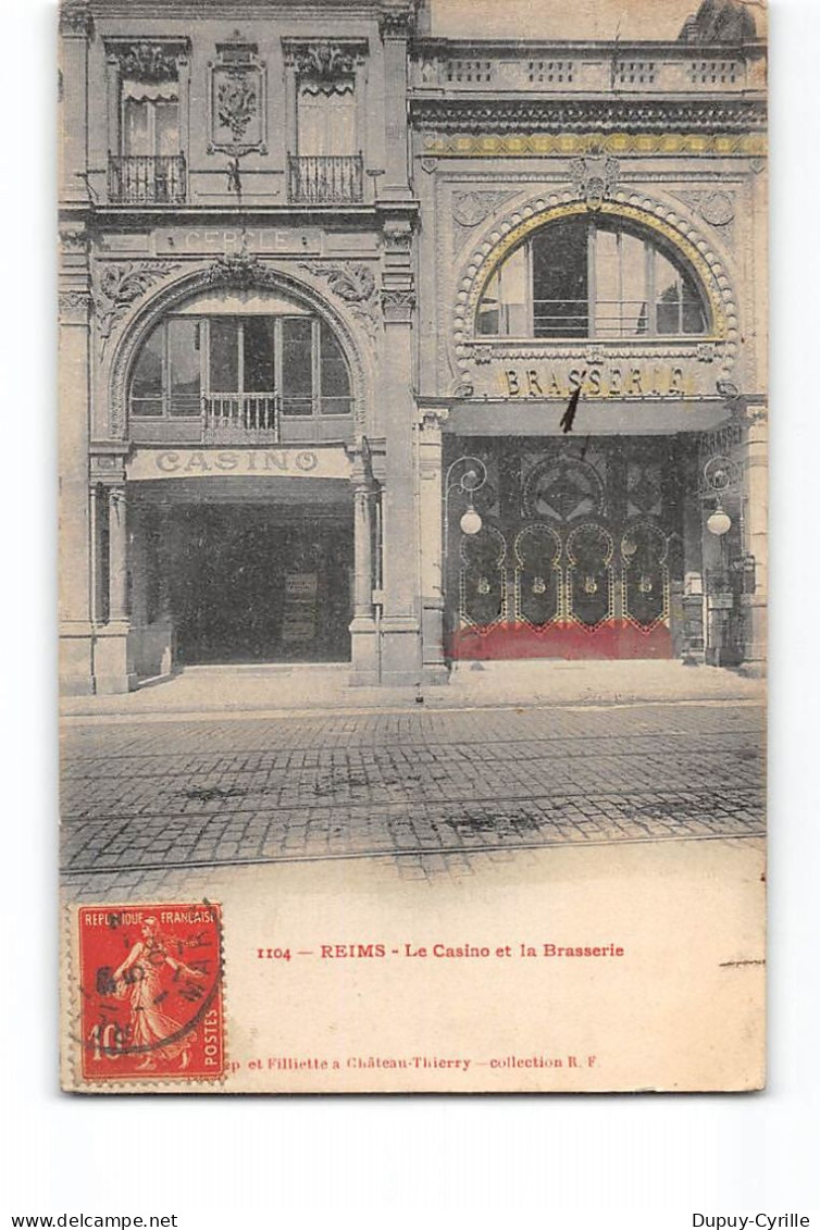 REIMS - Le Casino Et La Brasserie - Très Bon état - Reims