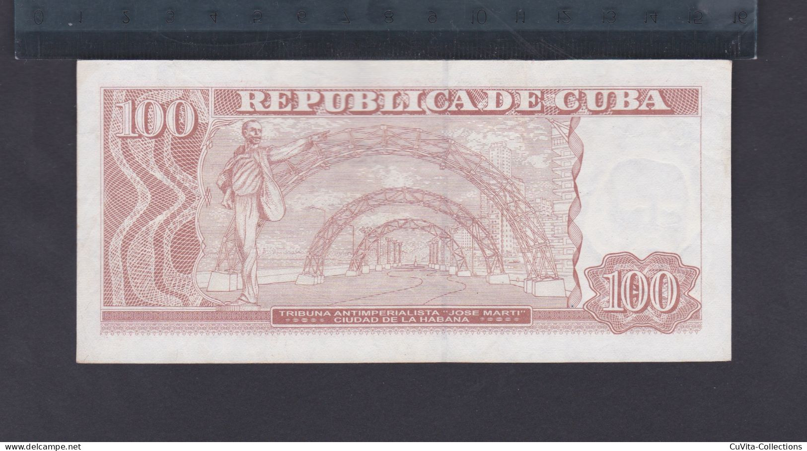 CUBA 100 PESOS 2021 AU/EBC+ REMPLAZO O REPOSICIÓN (REPLACEMENT) Dificil - Cuba