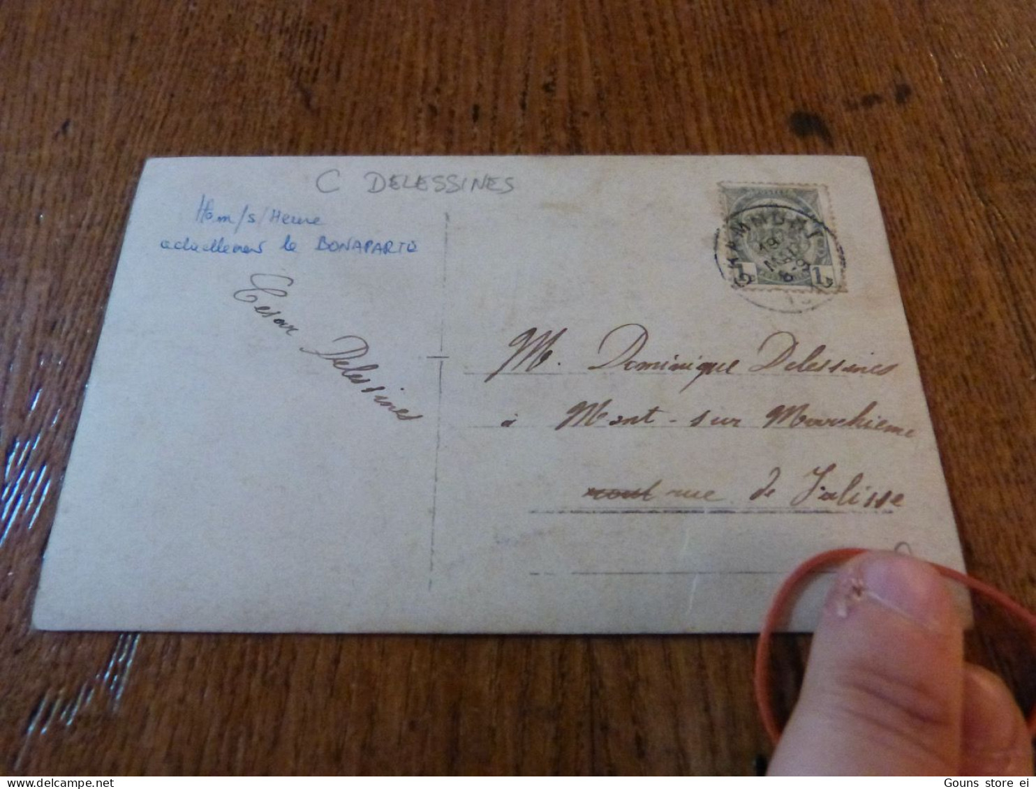 BC29-26 Carte Photo Ham Sur Heure Café (actuellement Le Bonaparte) - Ham-sur-Heure-Nalinnes