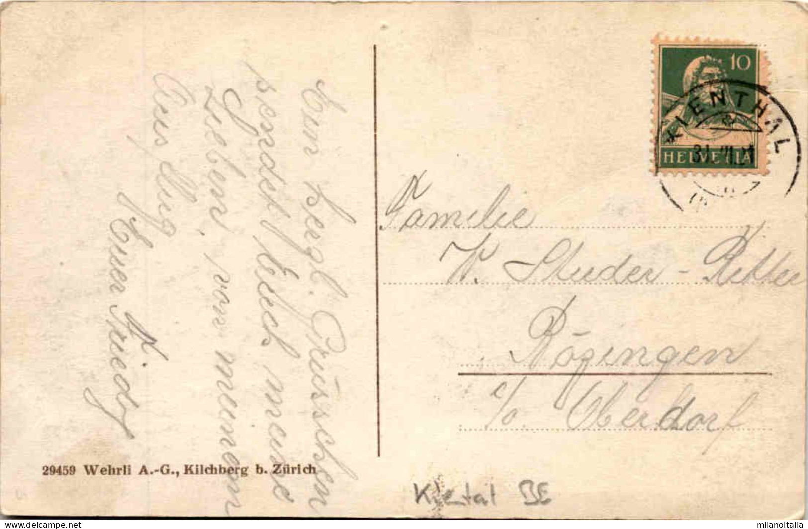 Blick Gegen Kienthal Und Blümlisalp (29459) * 31. 7. 1921 - Reichenbach Im Kandertal