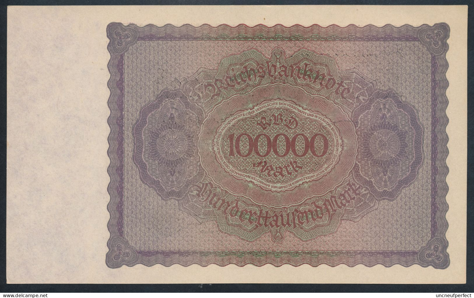 Pick83a Ro82a DEU-83a  100.000 Mark 1923 ** UNC NEUF - 100000 Mark