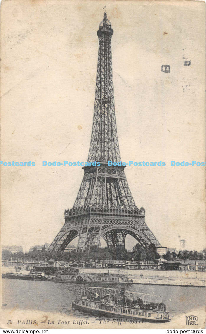 R168002 Paris. La Tour Eiffel. The Eiffel Tower. Neurdein. ND. Phot - Monde