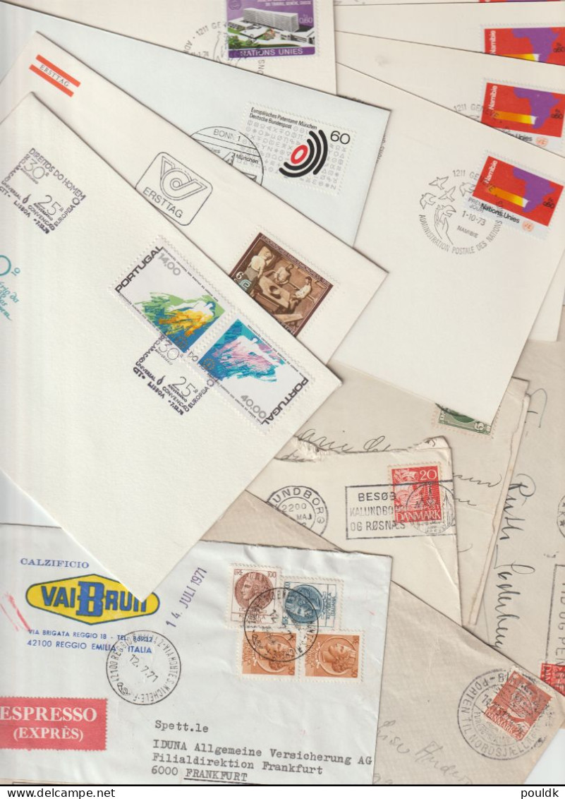 650 Covers From Every Corner Of The World. FDC, PC, MX And Ordinary Covers, Mostly Modern, Odds And Ends. Do Not Expect - Contenitore Per Francobolli