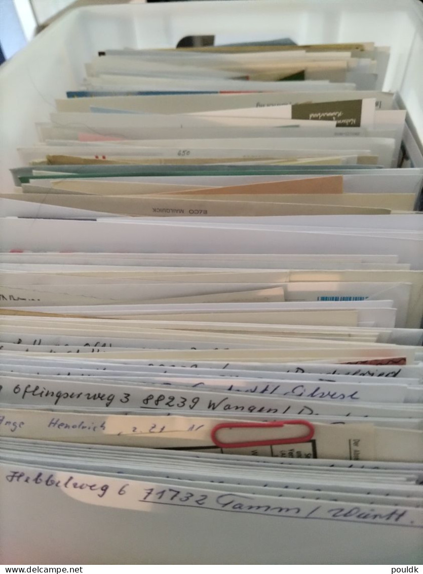650 Covers From Every Corner Of The World. FDC, PC, MX And Ordinary Covers, Mostly Modern, Odds And Ends. Do Not Expect - Stamp Boxes