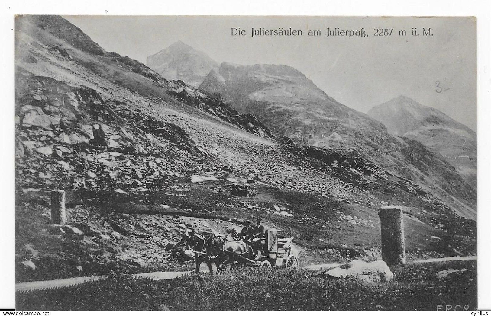 CPA - Die Juliersäulen Am Julierpass - Andere & Zonder Classificatie