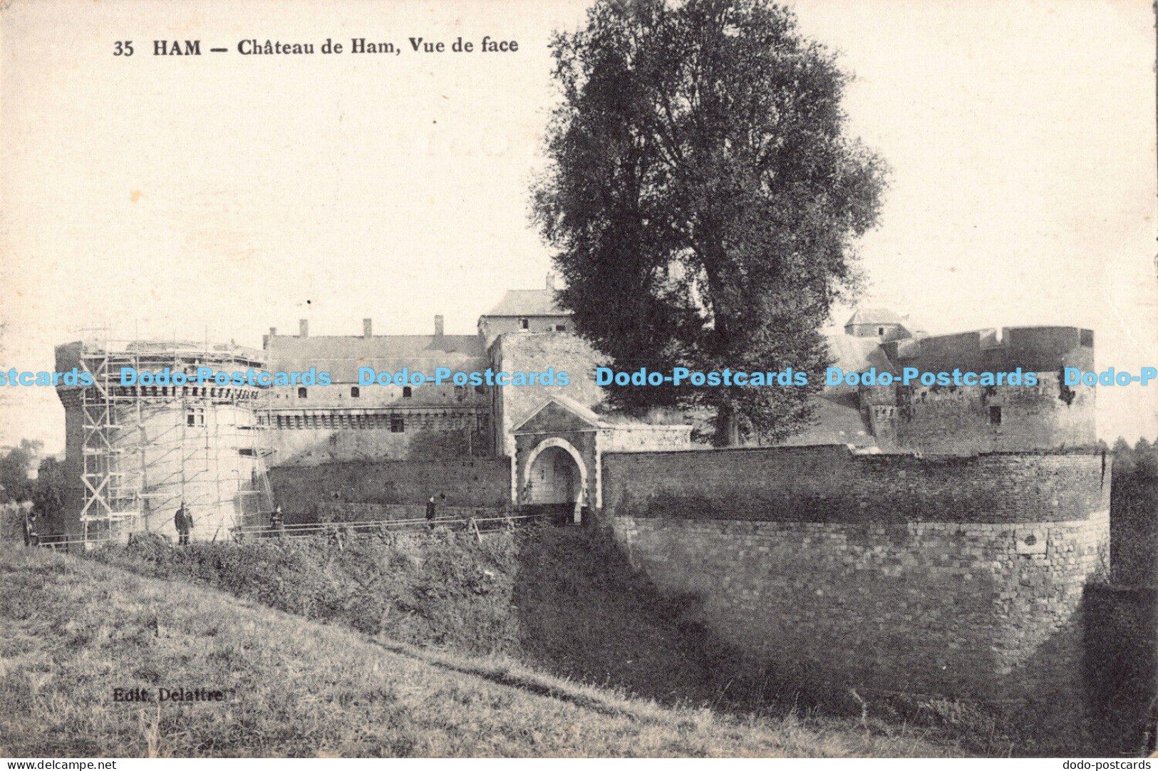 R181158 Ham. Chateau De Ham. Vue De Face. Delattre. J. Bourgogne - Monde