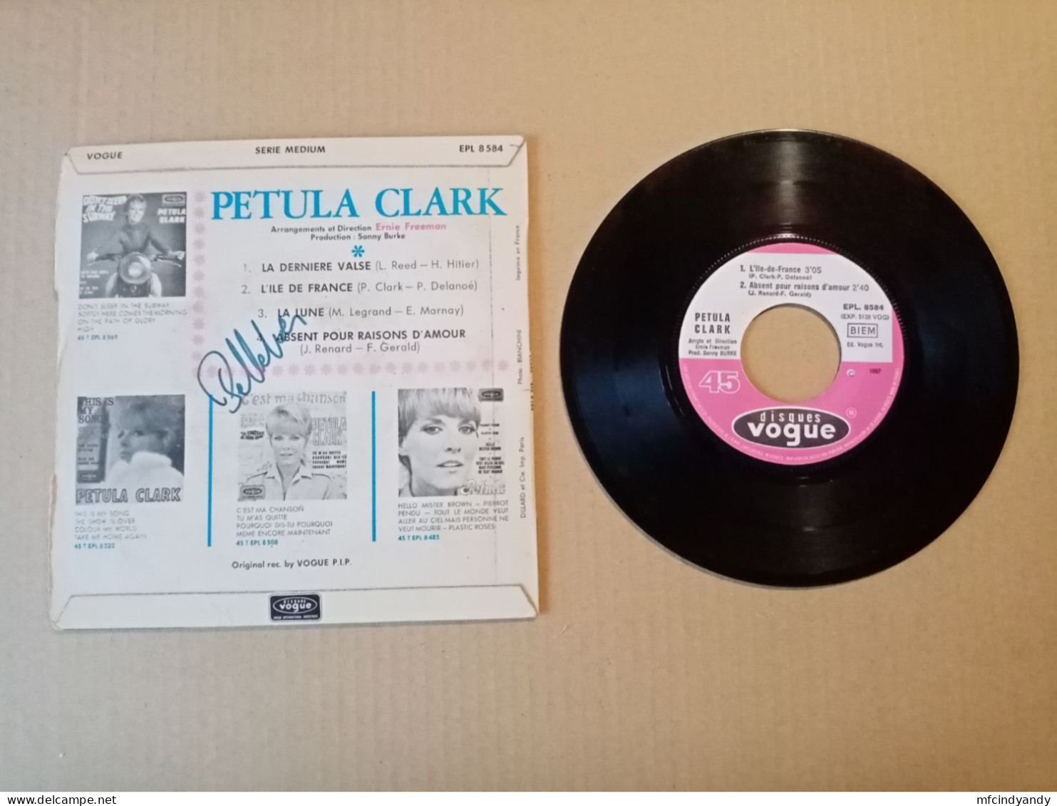 Vinyle 45T  Petula Clark -  La Dernière Valse  + 3 Titres - Other - French Music